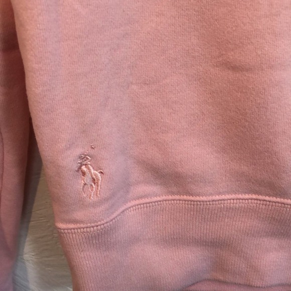 Ralph Lauren Sport Sweater Womens Small M Pink Knit V Neck Cotton - Picture 4 of 16